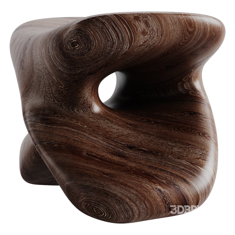 Wood Stool Image 5