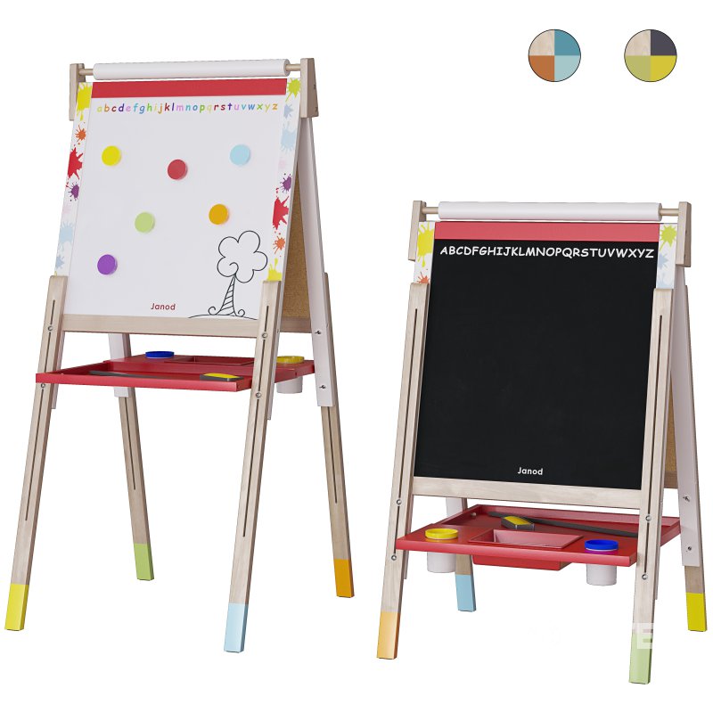 Easel Janod 3 colors Image 1