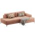 Corner sofa Edwin Velvet Terra - Thumbnail 13