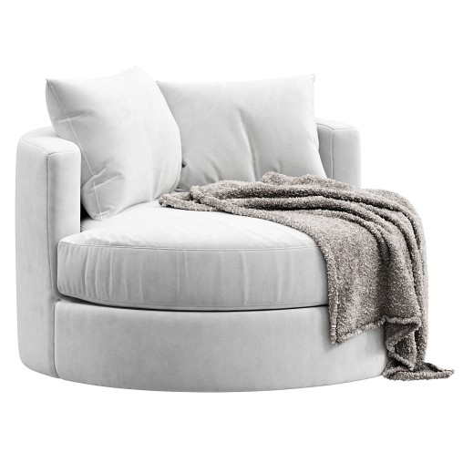 Balboa Upholstered Swivel Armchair