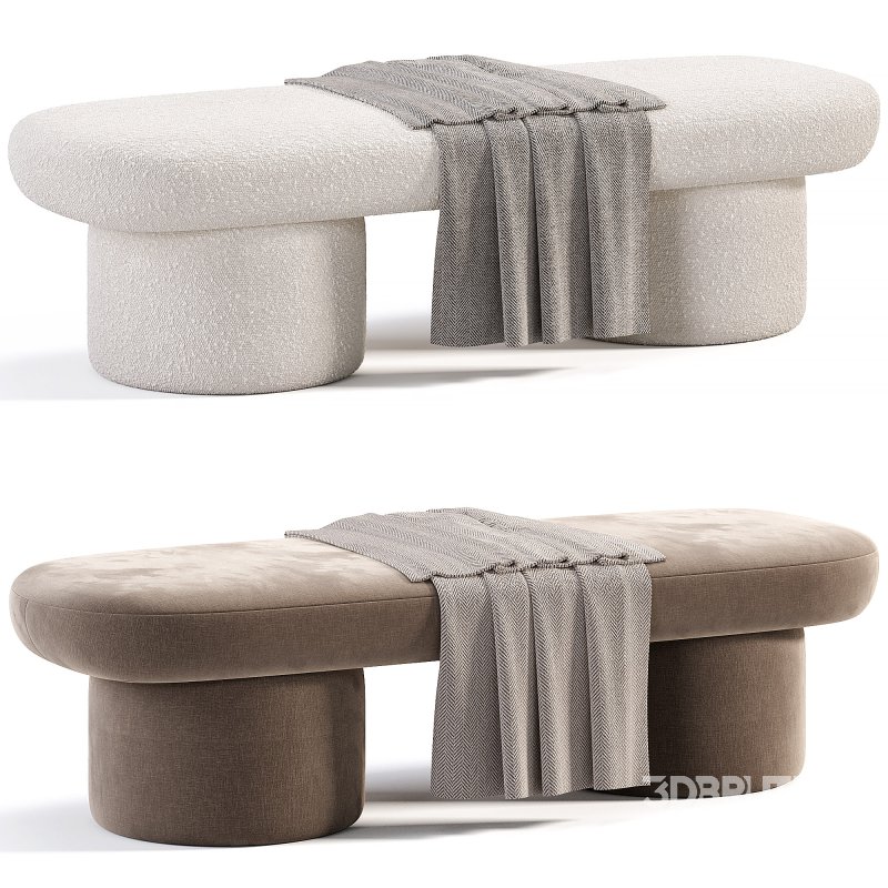 Cloud Sculptured Ottoman Image 2