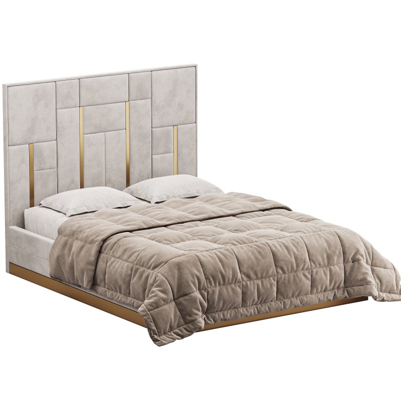 White And Gold BED Image 3
