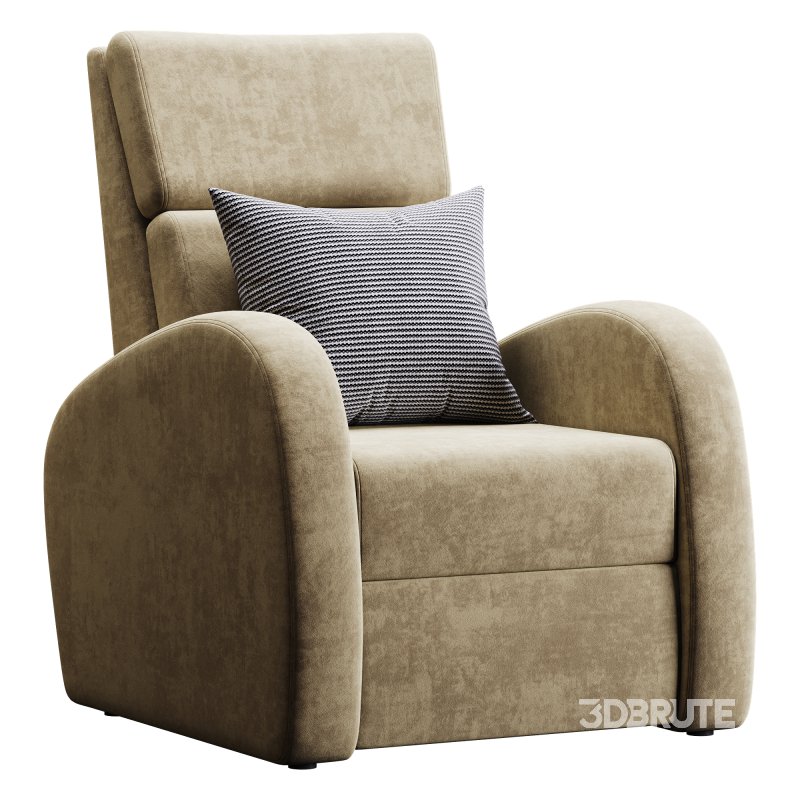 Armchair Seymar Fabric Velutto 01 Image 3