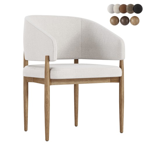 EVA FABRIC DINING ARMCHAIR