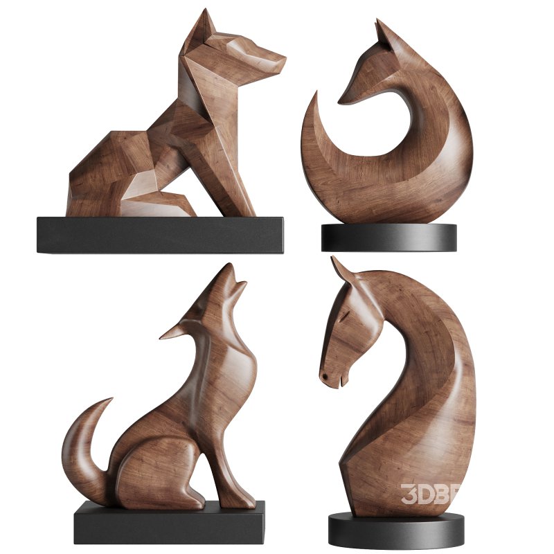 Animal Sculpture Set1 Image 4