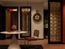 Modern living room and dining room office room interior scene - Thumbnail 5