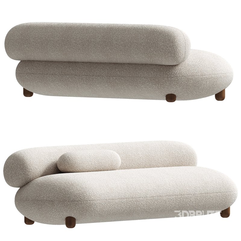 Modern Lounge Flock Sofa by NOOM Image 3