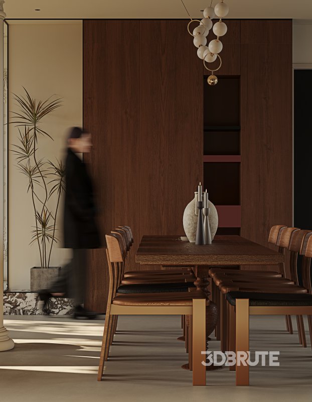 Luxurious living room and dining room Image 4