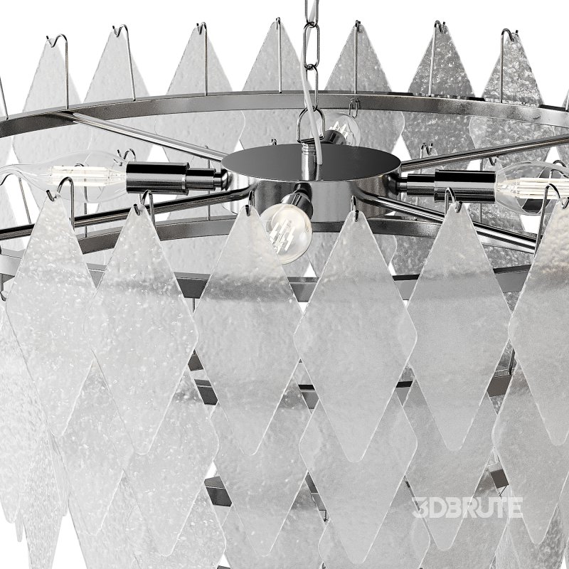 Rhombus Chandelier Antique Brass L light Image 8