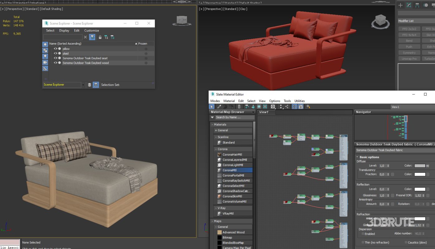 Sonoma Outdoor Teak Daybed Image 9