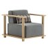 Pinet Teak Outdoor Lounge Chair - Thumbnail 4
