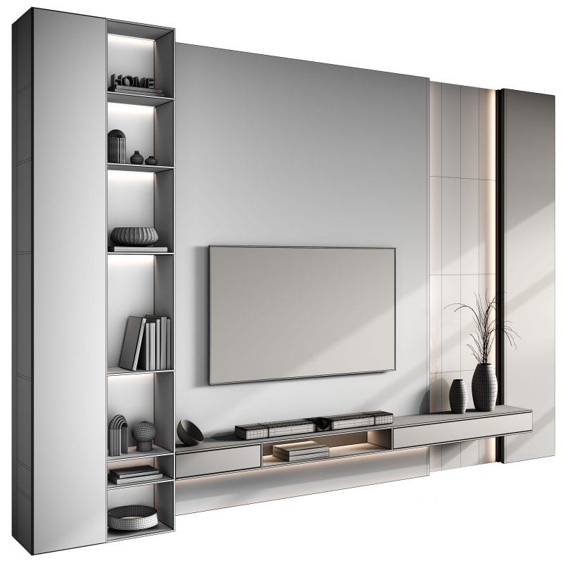 TV Wall-Set 03 Image 7