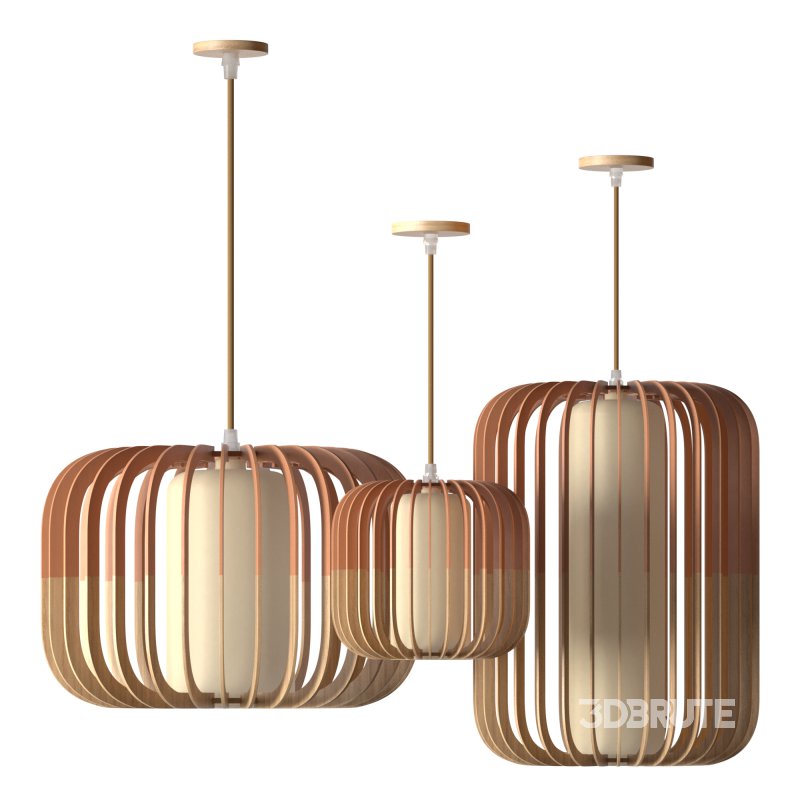 Nordic Wooden Pendant Lamp Image 3