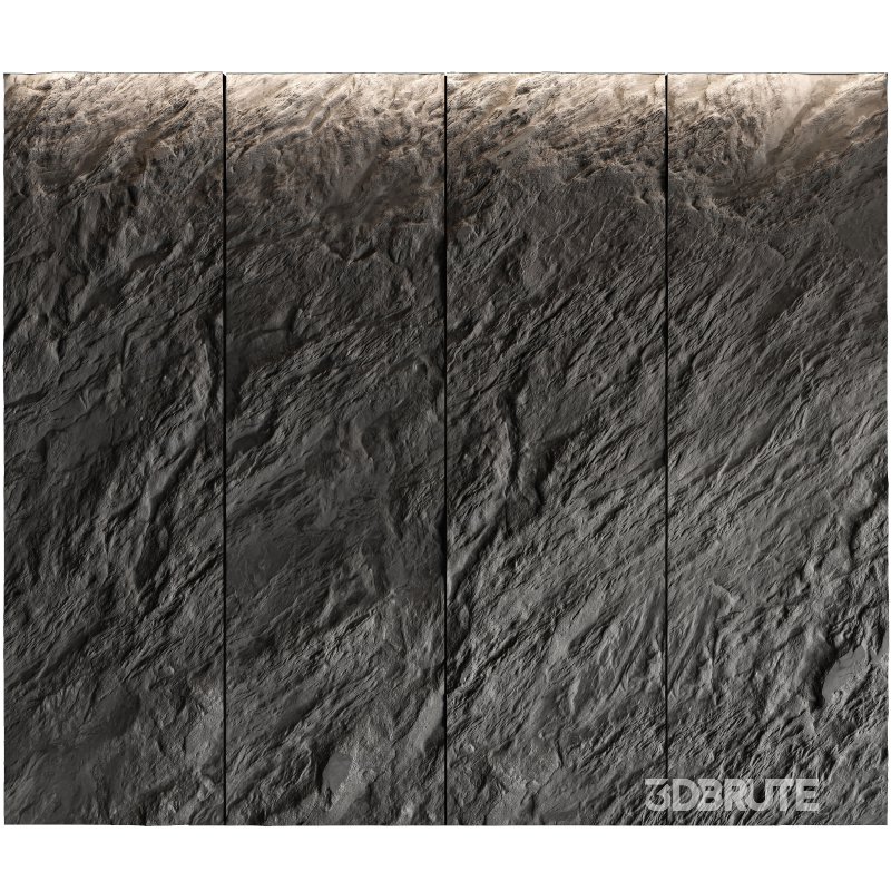 Rock Wall Set 01 Image 3