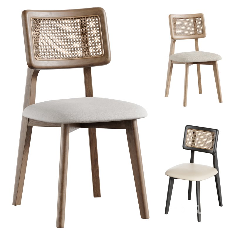 Rattan Dining Chair Image 1