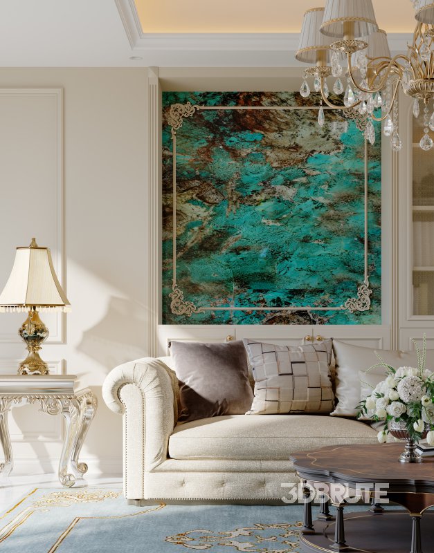 Luxurious classic living room and dining room Image 5