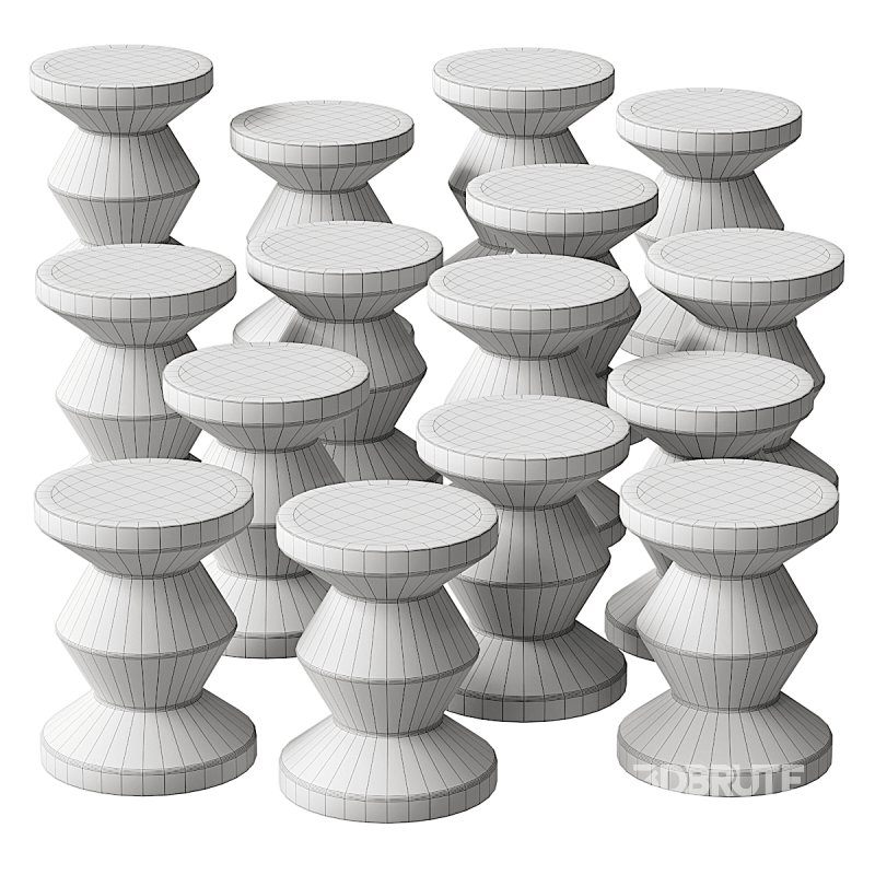 Zig Zag Stool By Pols Potten Image 7