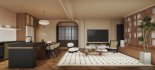 Modern living room and dining room interior scene - Thumbnail 2