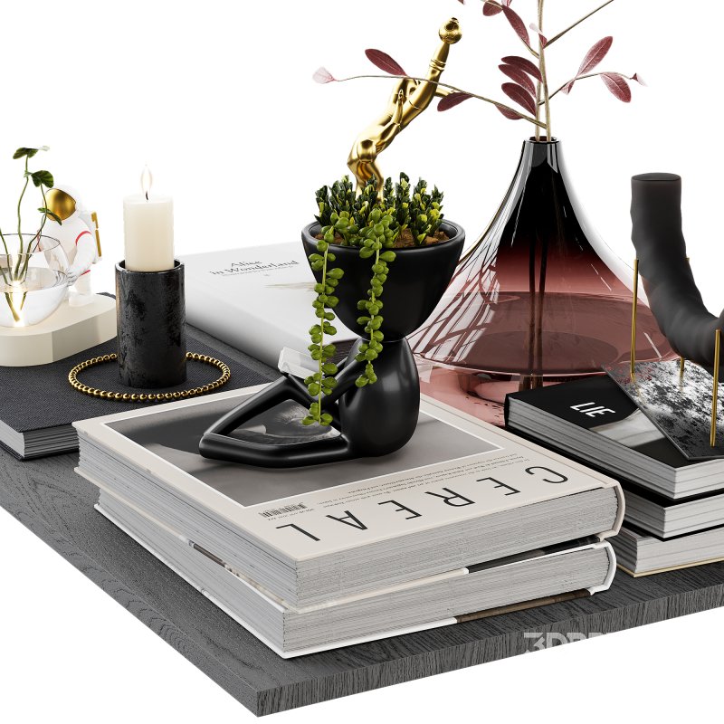 Decorative_set_with_Astronaut_Hydroponic_Vases_Glass Image 4