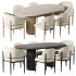 EVA FABRIC DINING CHAIR AND TABLE-RH - Thumbnail 3