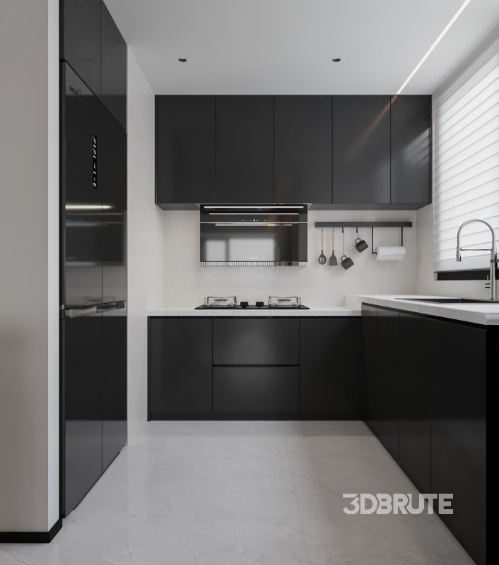 living room dining room kitchen Image 2