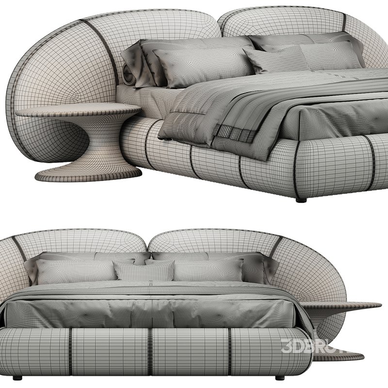 Memoria King Bed By Natuzzi Image 5
