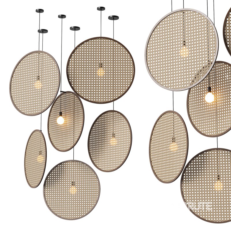 Japanese Style Zen Chandelier Image 1