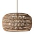 1-Light 12.6-Inch Handmade Woven Rattan Decorative Chandelier - Thumbnail 8