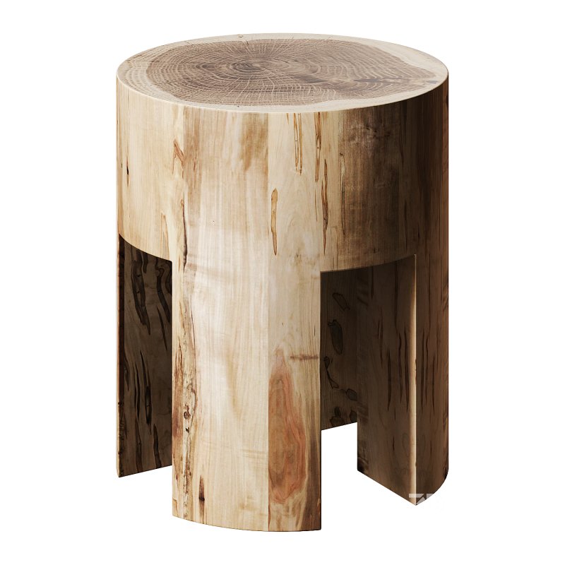 Woody Side Table Stool by Riva 1920 Image 1