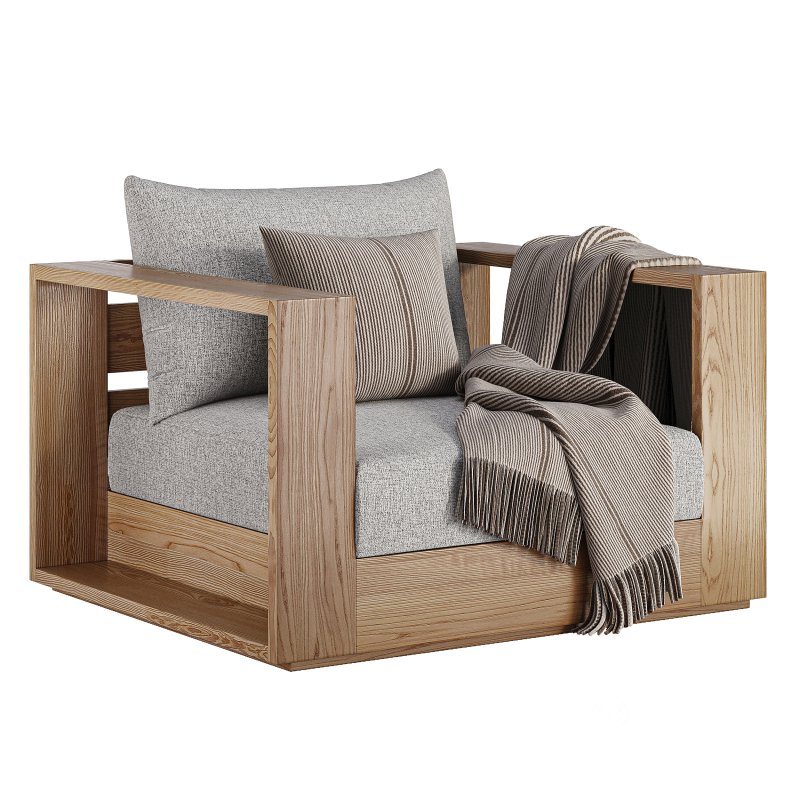 Hayman Teak Swivel Lounge Chair-Harbour Image 4