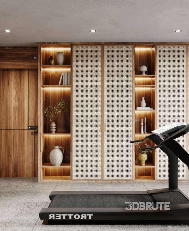 Modern living room and dining room interior scene Image 3