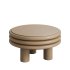 Scala Beige Low Round Coffee Table - Thumbnail 6