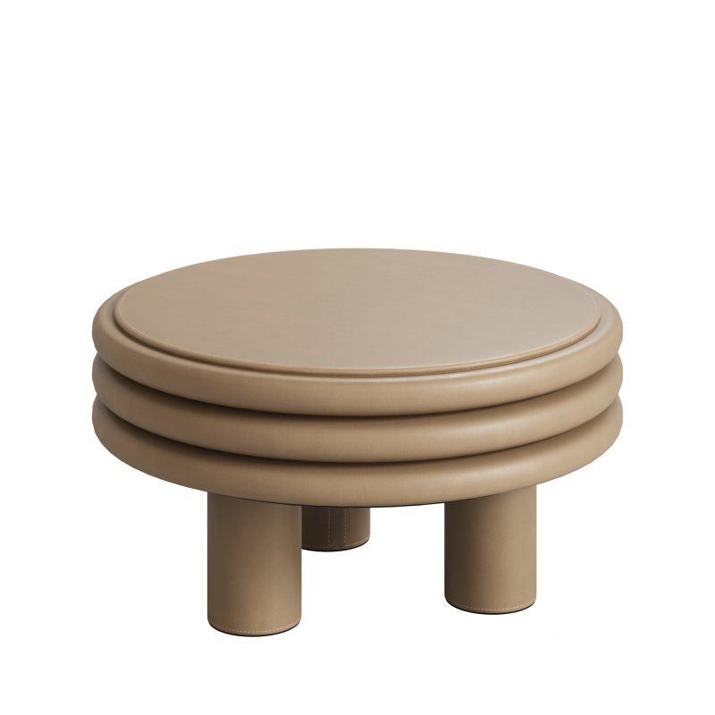Scala Beige Low Round Coffee Table Image 6