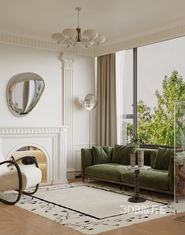 Luxurious living room and dining room Image 4