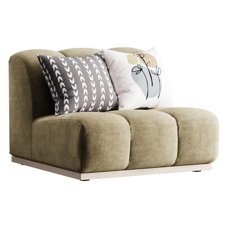 Marlow Performance Boucle Armless Sofa Image 2