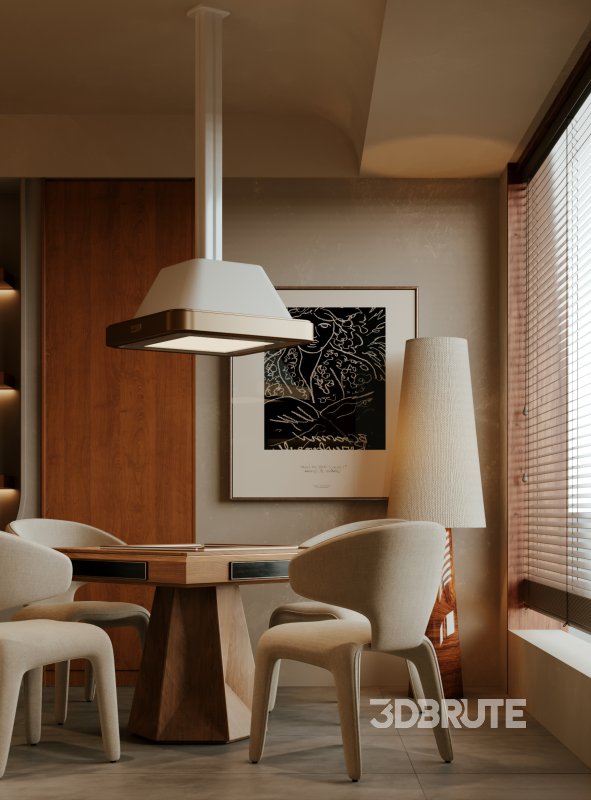 Luxurious living room and dining room kitchen Image 4