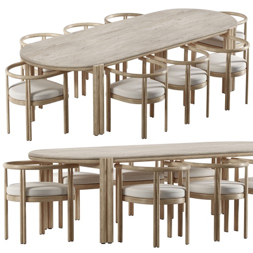 Cove Teak Dining Chair and Table-Harbour