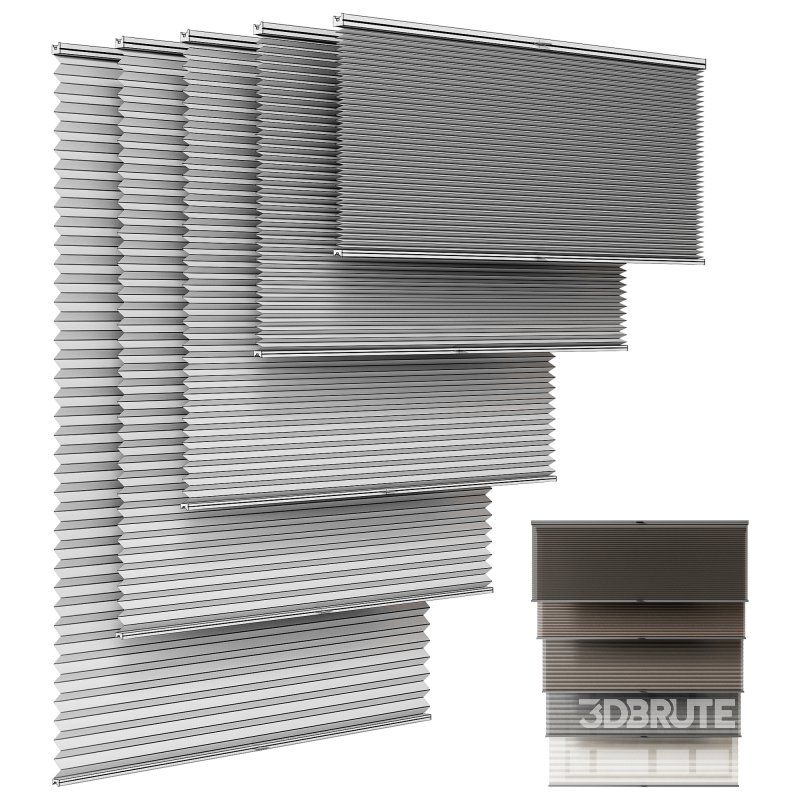 Roman pleated blinds Image 4