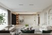 Modern living room and dining room interior scene - Thumbnail 1