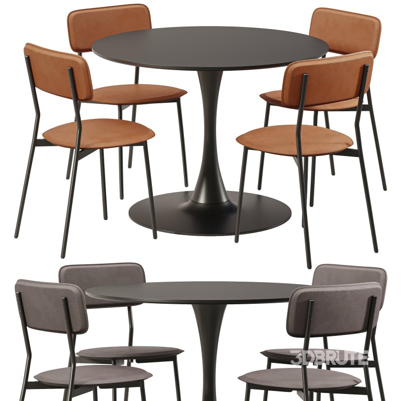 Osmond Chair and Tulip Table-Divan Image 1