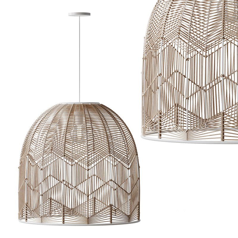 Basket Rattan Pendant Light Shades Image 6