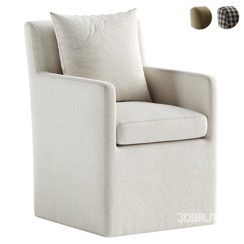 Glenrose Wheeled Dining Armchair Image 4