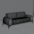 Modern Ribbed Velvet Sofa - Thumbnail 5