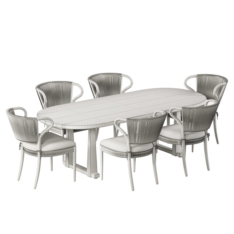 Amira Armless Dining Chair & Ayla Dining Table Image 6
