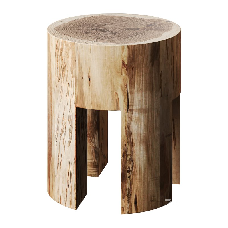 Woody Side Table Stool by Riva 1920 Image 2