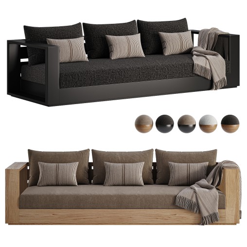 Hayman Teak 3 Seat Sofa-Harbour
