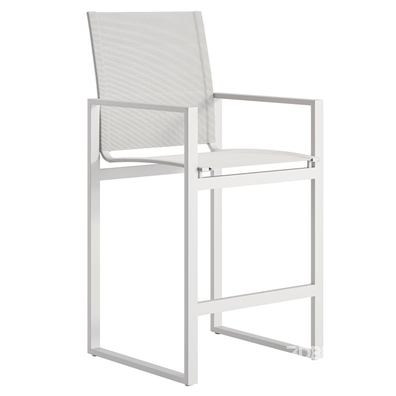 Hayman Aluminum Bar & Counter Stool-Harbour Image 2