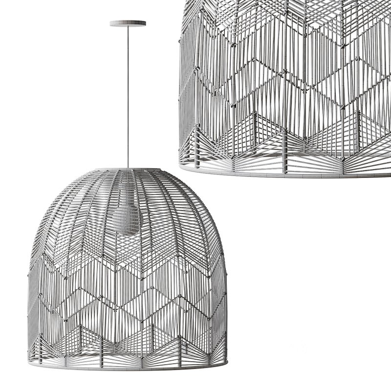 Basket Rattan Pendant Light Shades Image 9
