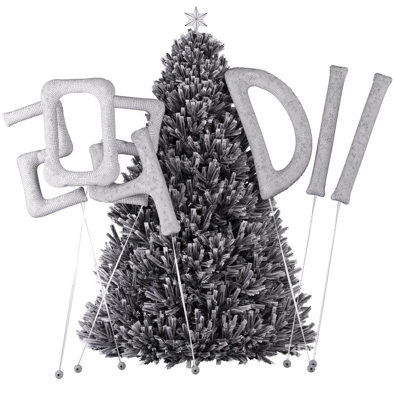 Decorative set new year 2024 by Dii Image 1