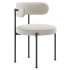INESSE BOUCLE DINING CHAIR-CB2 - Thumbnail 5